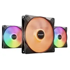 BE QUIET - Pack de 3 Ventiladores be quiet! Light Wings LX HS 120mm, ARGB, Negro