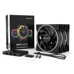 BE QUIET - Kit de 3 Ventiladores Be Quiet! Light Wings 140mm PWM High-Speed, ARGB
