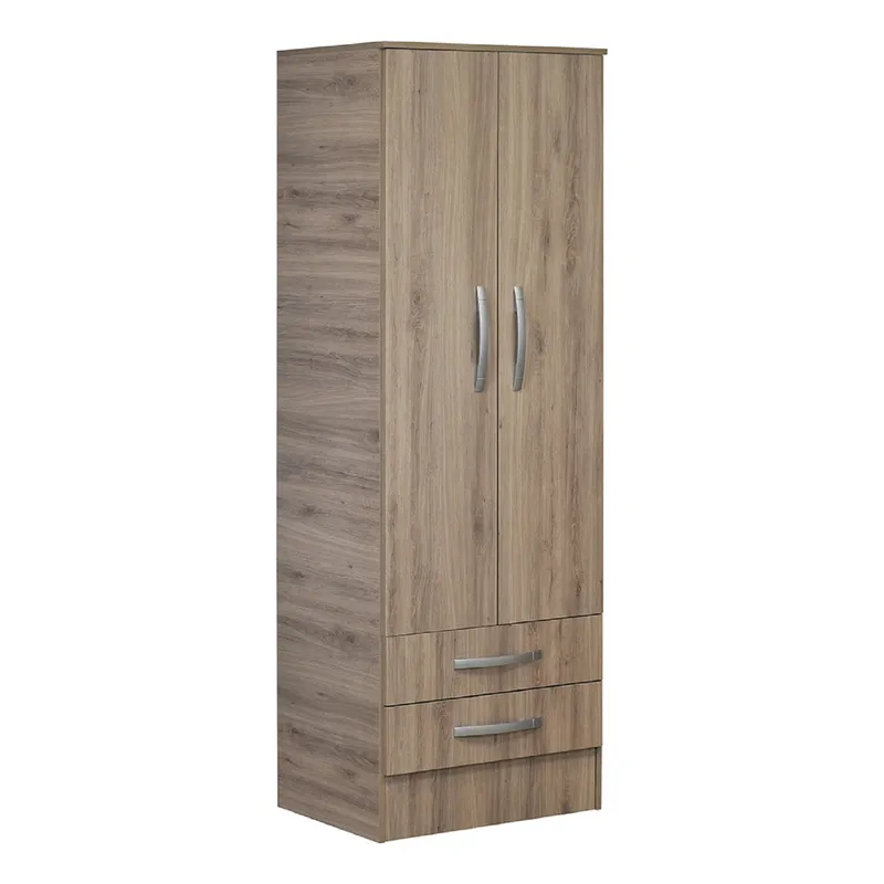 MOBIKIT - Closet 2 Puertas 2 Cajones Roble Santana Mobikit