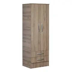 MOBIKIT - Closet 2 Puertas 2 Cajones Roble Santana
