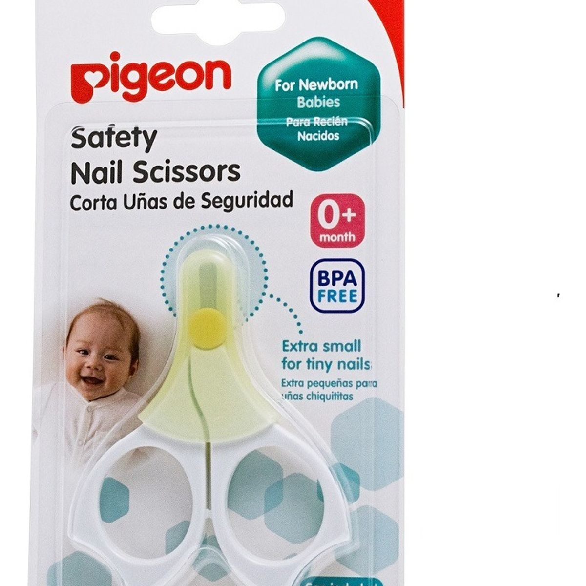 PIGEON - Tijera Para Uñas De Bebé Recién Nacido