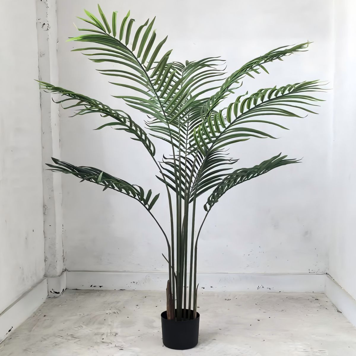 ROHE - Planta Artificial Palmera Areca 120 cm 9 Hojas