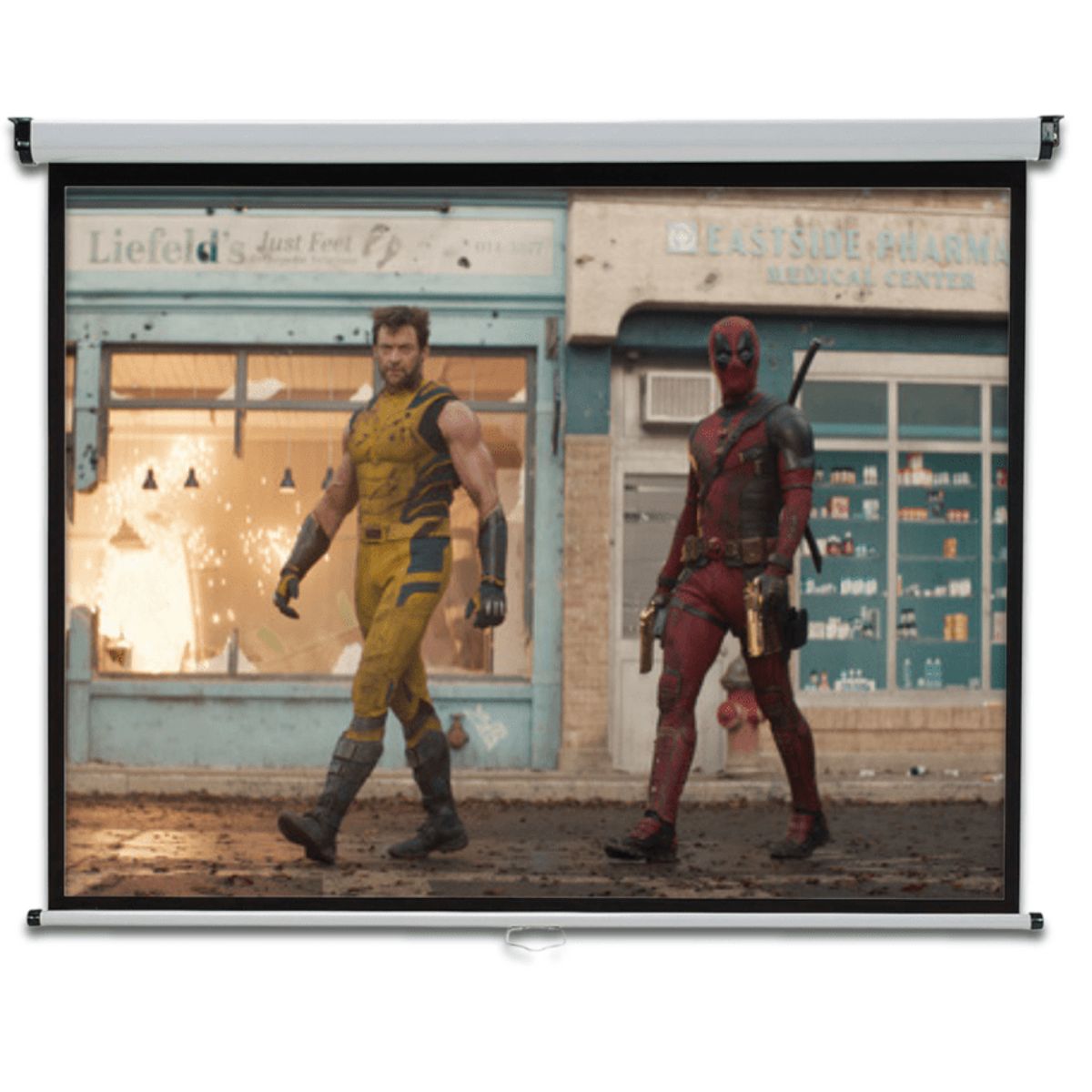 MALIK - Telon Mural 200x200 cm 11 para proyector Vsonic PG603X