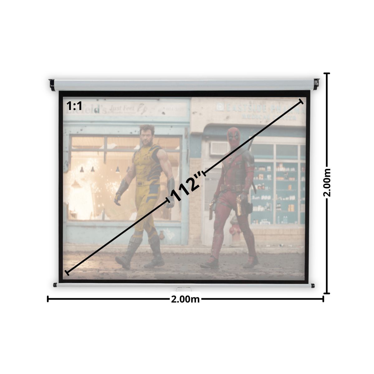 MALIK - Telon Mural 200x200 cm 11 para proyector Nebula Capsule