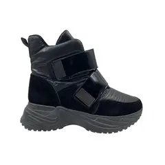 HERIEL - Bota Negra Impermeable Mujer