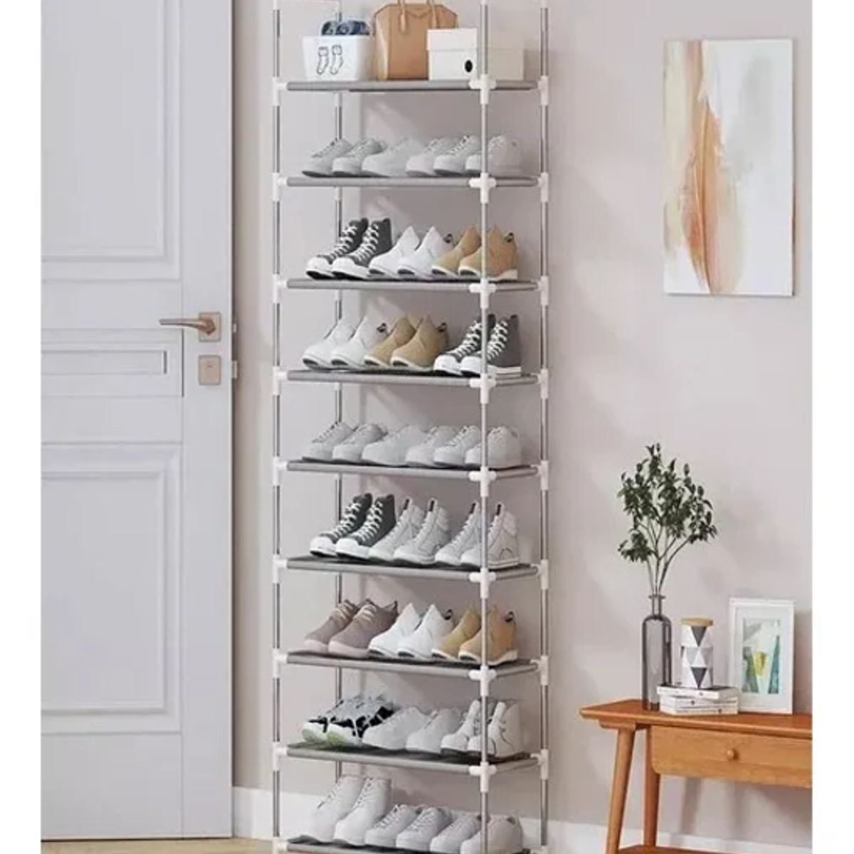 GENERICO - Zapatero Estante Organizador Modular de 9 Niveles