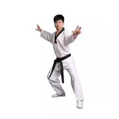 PINE TREE - DOBOK NEW WT BORDADO CUELLO NEGRO C/CINTURON BLANCO