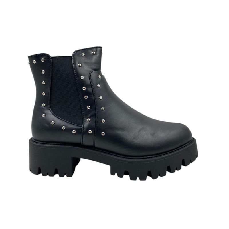 HERIEL - Botín Negro Tachas Mujer