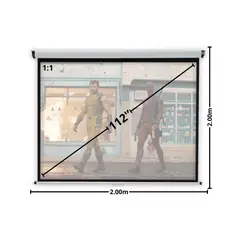 MALIK - Telon Mural 200x200 cm 11 para proyector Optma UHD40