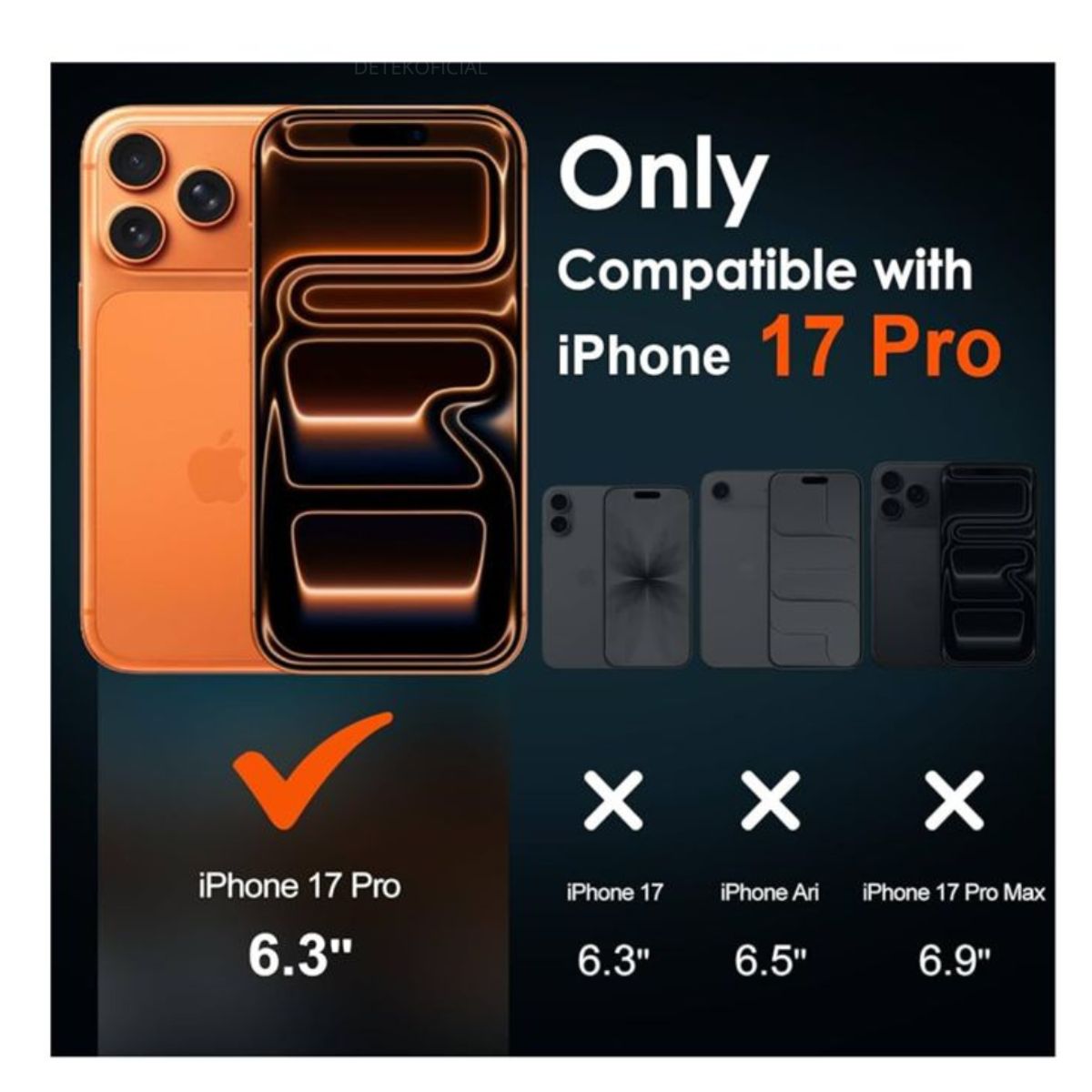 GENERICO - Carcasas Funda Transparente Para iPhone 17 Pro + Vidrio Templado