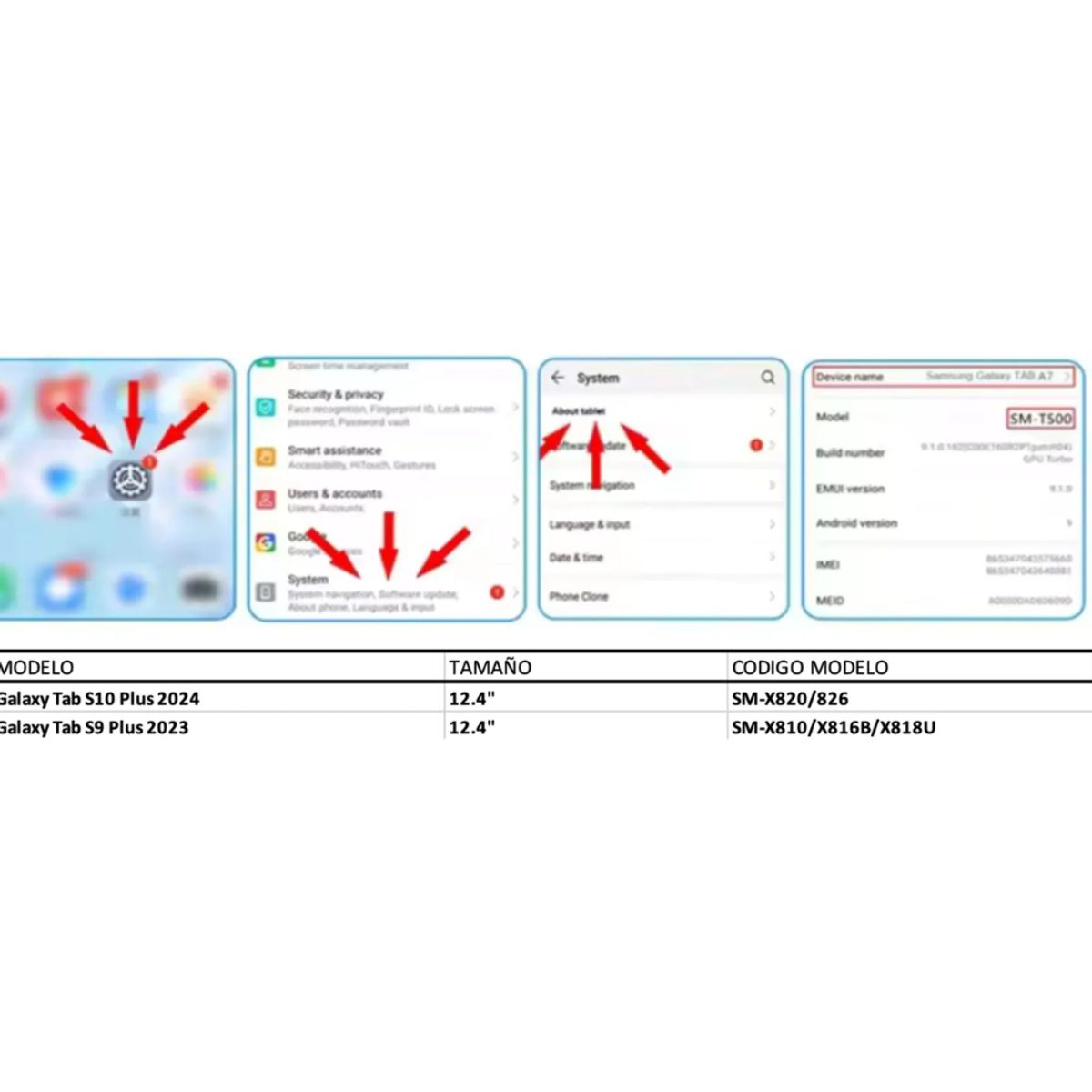 GENERICO - Carcasa Transparente Reforzadas Para Galaxy Tab S9 PLUS  S10 PLUS