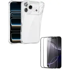 GENERICO - Carcasas Funda Transparente Para iPhone 17 Pro Max + Vidrio Templado