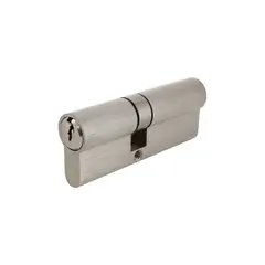 ODIS - Cilindro Llave-Llave Estándar 80mm (35-45) Leva Centrada Plata.