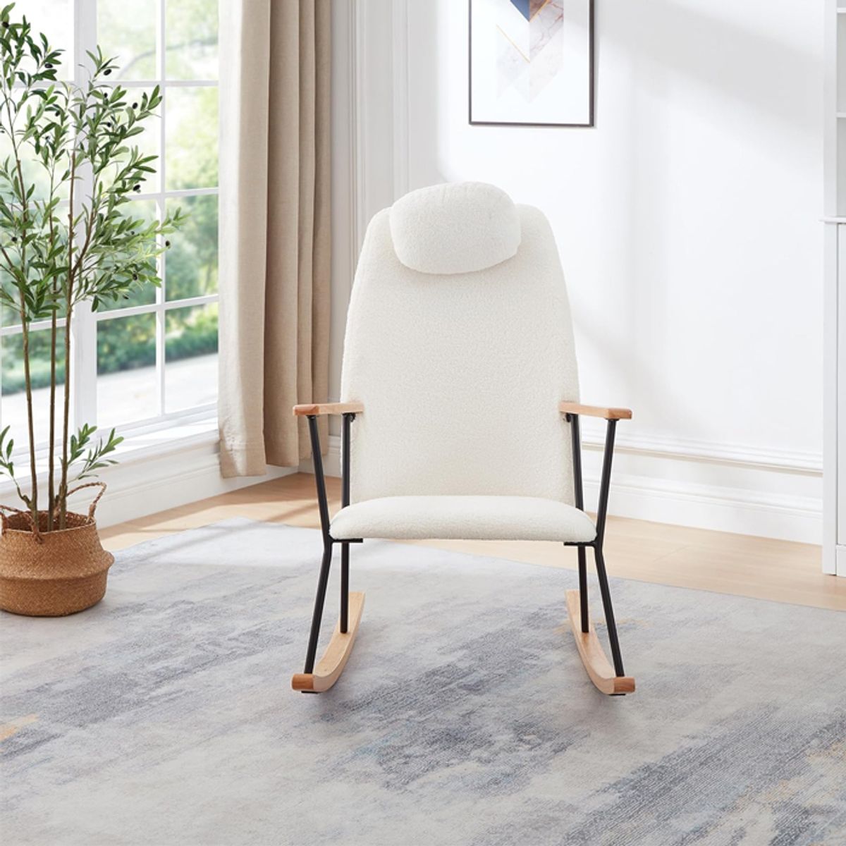 MSA MUEBLES SANTA ANA - Mecedora Sitial Descanso White