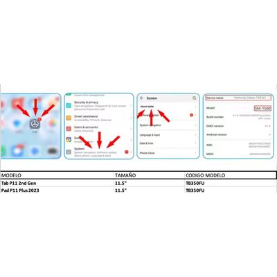 Imagen 2 del producto Carcasa Transparente Reforzadas Para Lenovo Tab P11 2Gen P11 Plus