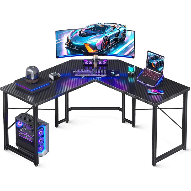 SECRETJOY - Escritorio Gamer En Forma de L de 51 pulgadas