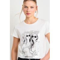 Polera Manga Corta Mujer Crudo