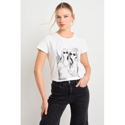 Imagen 2 del producto Polera Manga Corta Mujer Crudo