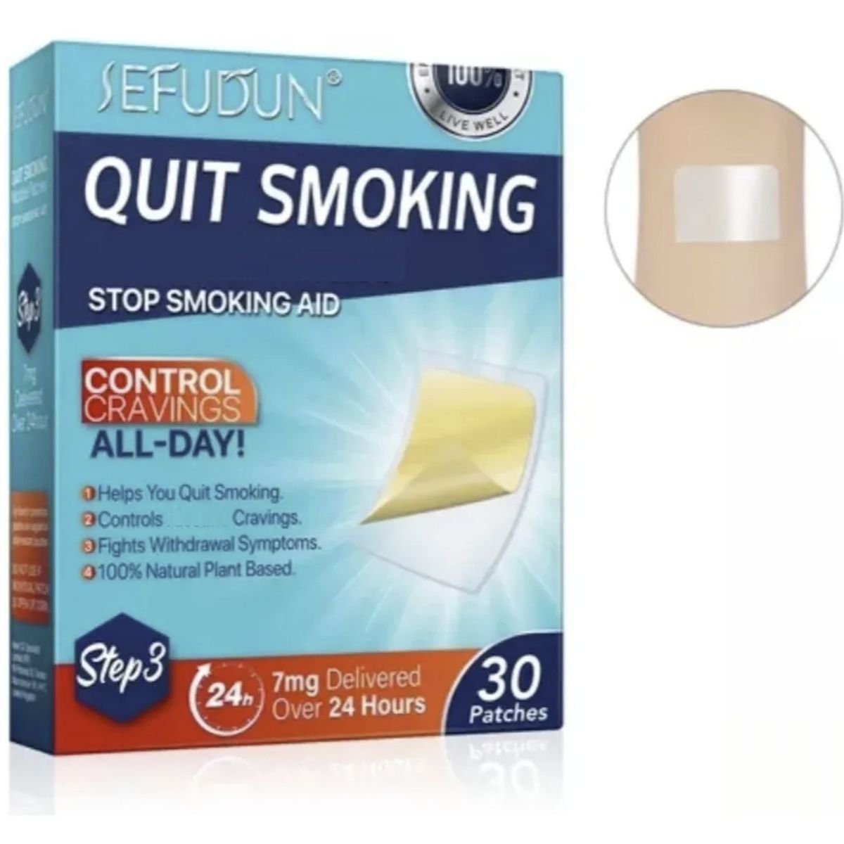 GENERICO - Parches Cq 7mg Step 3 Para Dejar De Fumar 30 Unid