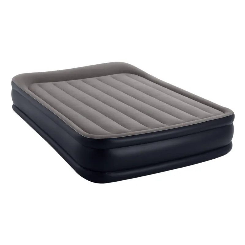 INTEX - Colchón Inflable Eléctrico Intex FiberTech 2 Plazas Dura-Beam
