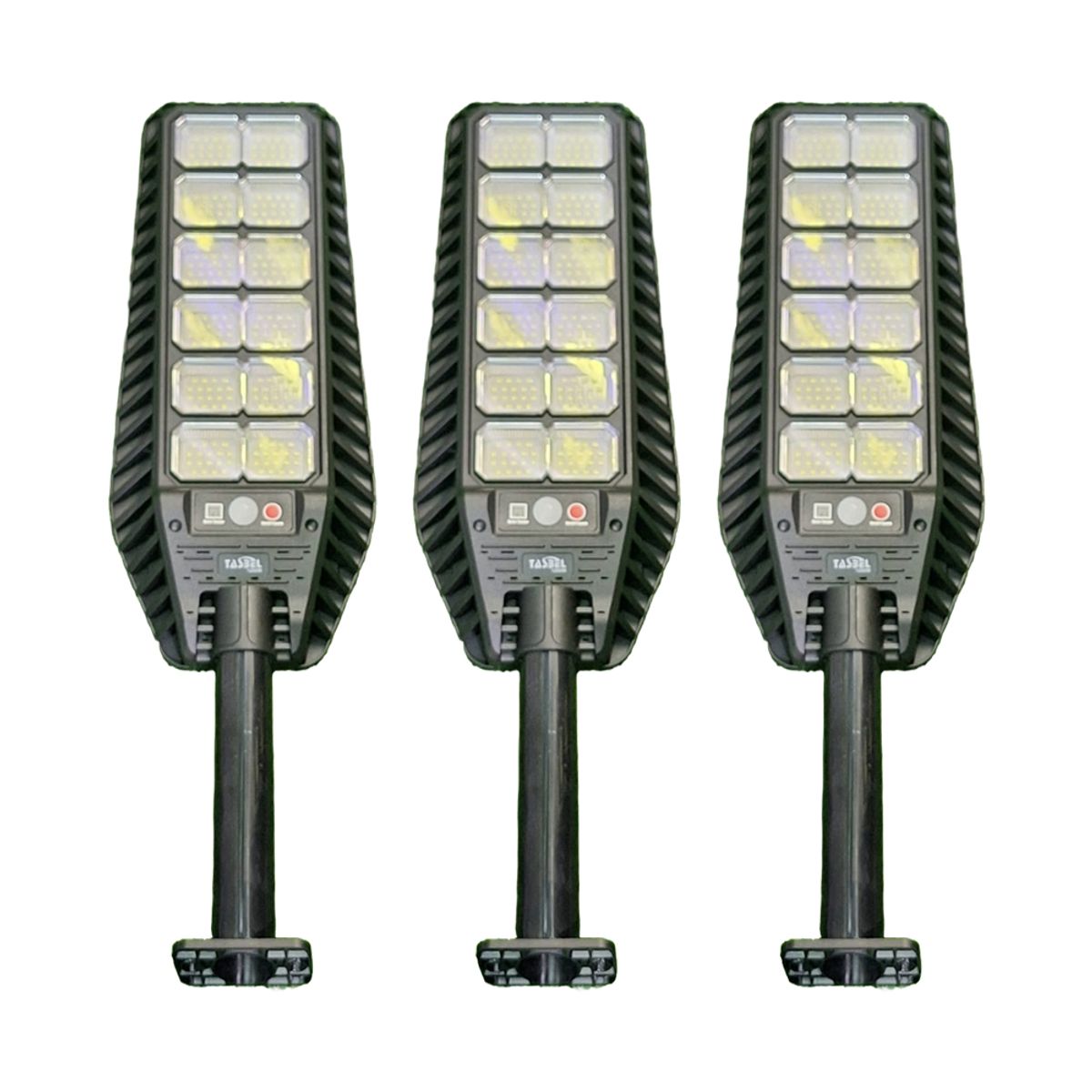TASBEL - Pack 3 Foco Solar 1000w Sensor de movimiento Soporte y Control Remoto