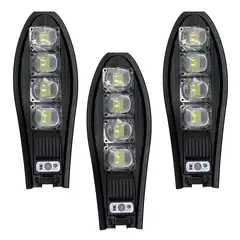 TASBEL - Pack 3 Foco Solar 1000w Sensor de movimiento Soporte y Control Remoto