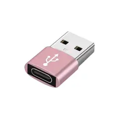 GENERICO - Adaptador Usb Tipo C A Usb Rosado - Multiuso Premium - Certificado