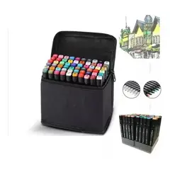 GENERICO - Set de Marcadores de Doble Punta Touch - 60 Colores