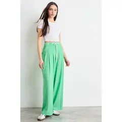 IO - Pantalon Liso Mujer Verde Oliva
