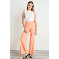 Pantalon Liso Mujer Naranjo