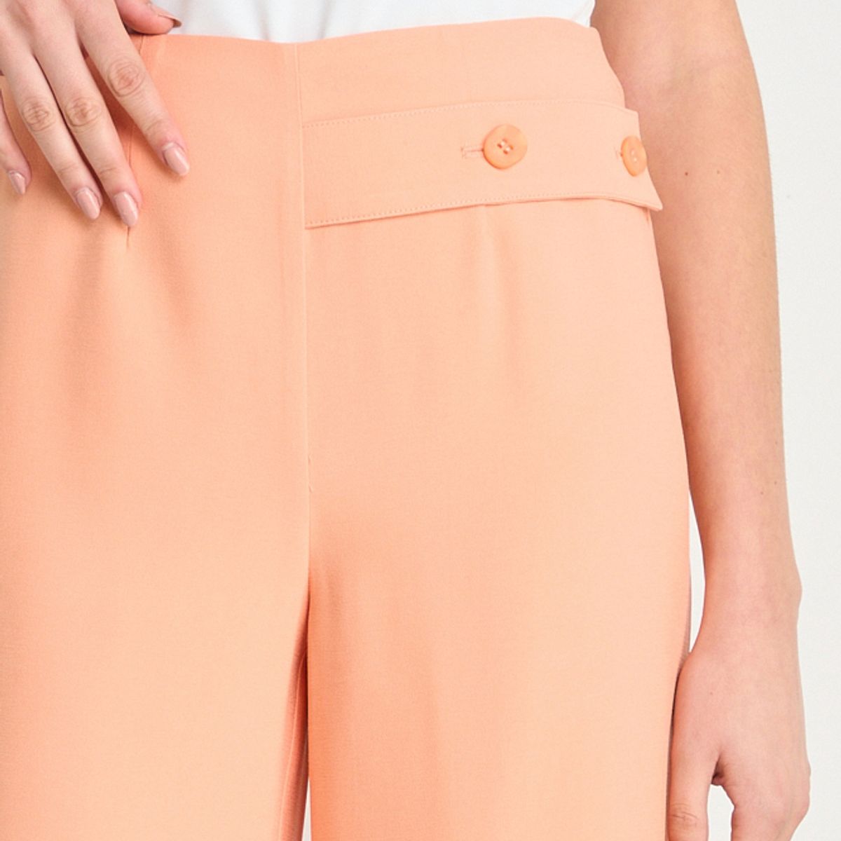 IO - Pantalon Liso Mujer Naranjo Io