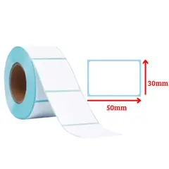GENERICO - 1 Rollo Etiquetas Térmicas Autoadhesiva 50x30. 500 Unidades