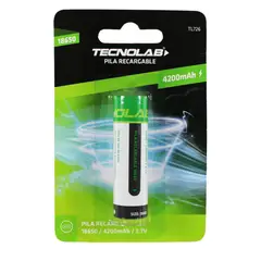 TECNOLAB - Pila 18650 Recargable 4200mAh - SC