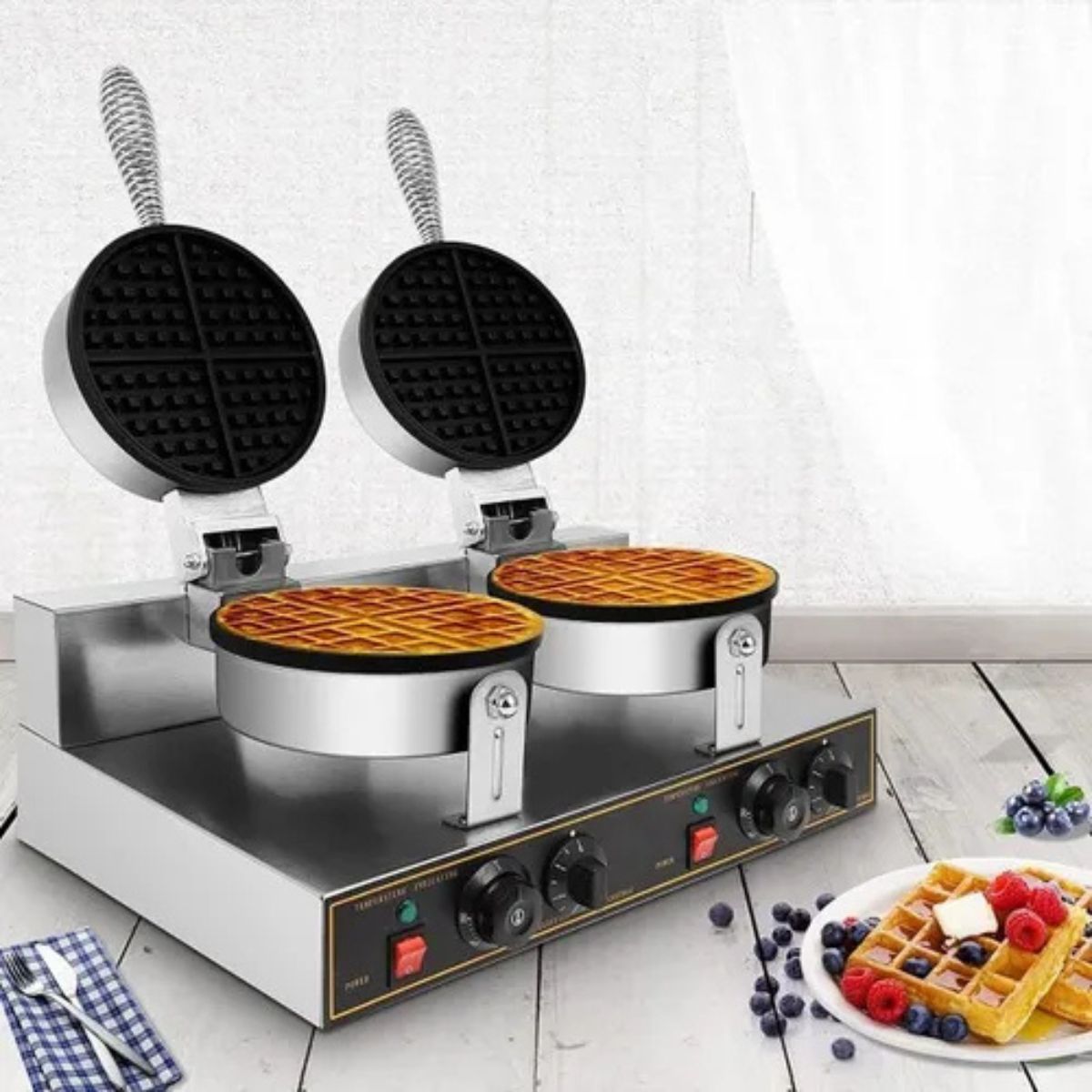 BOZZO - Waflera Doble Semi-industrial 2400W