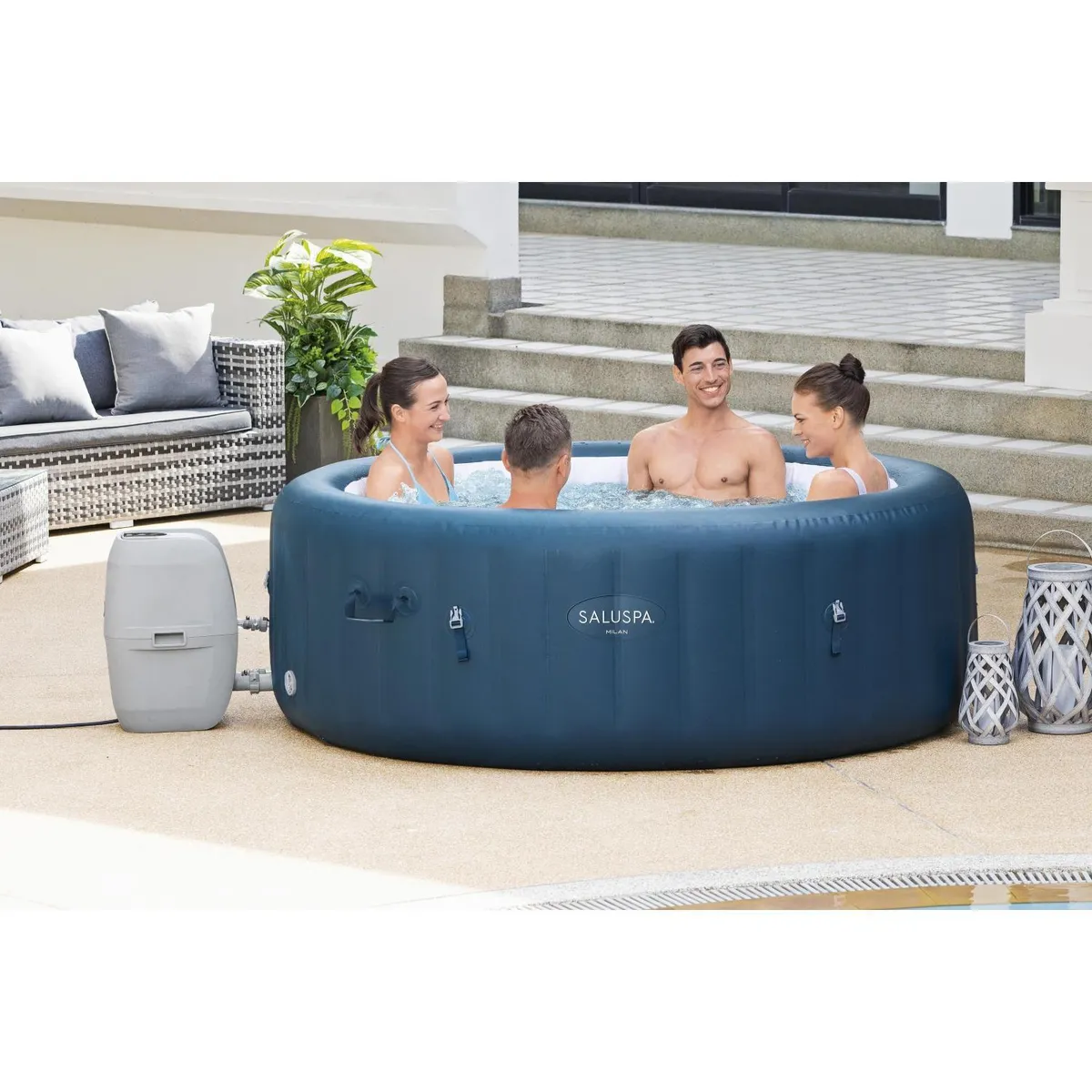 BESTWAY - Hot Tub Spa Milan Airjet Plus 6 Personas Bestway