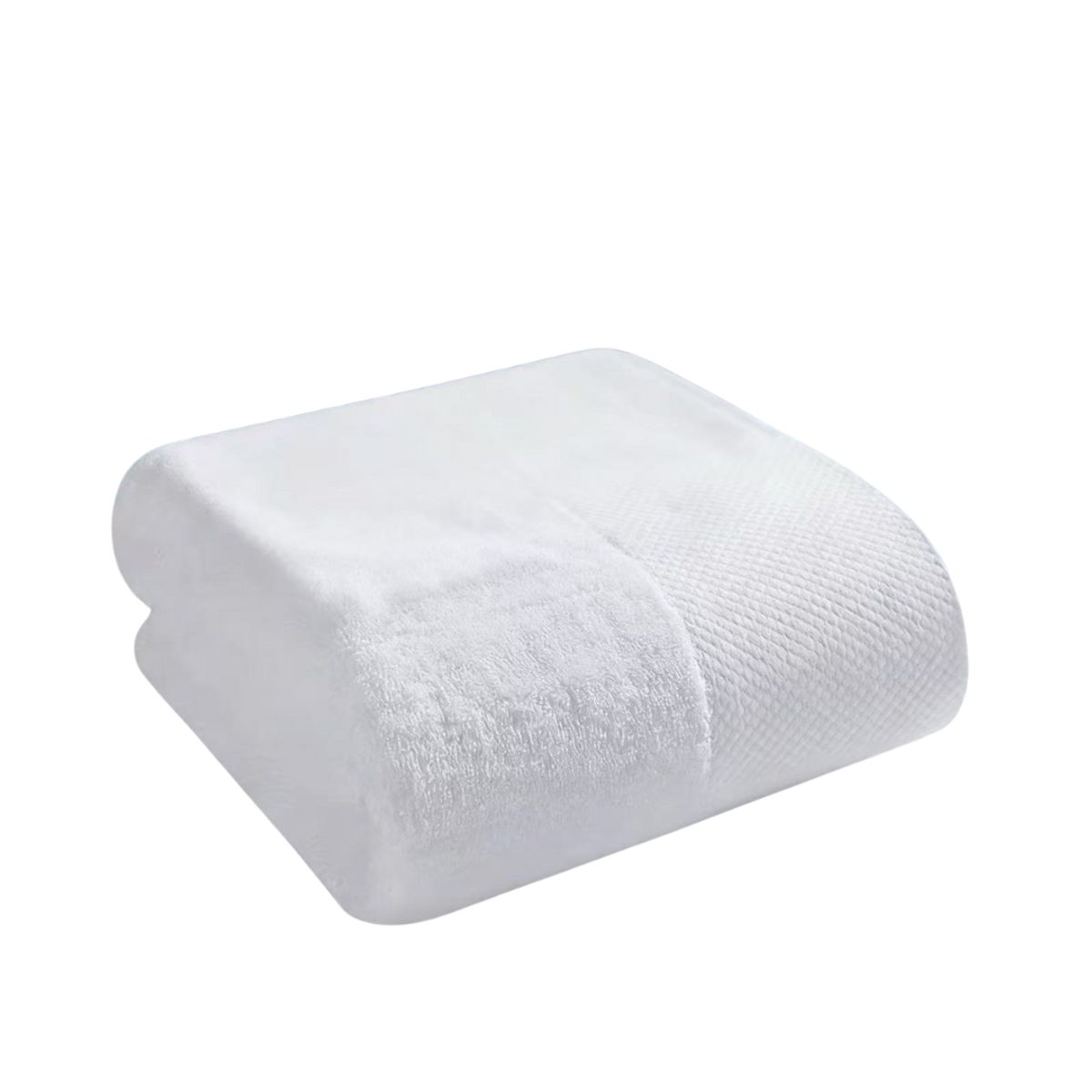 GENERICO - Toalla Extra Grande 100% Algodón Blanco Liso 150x75cm