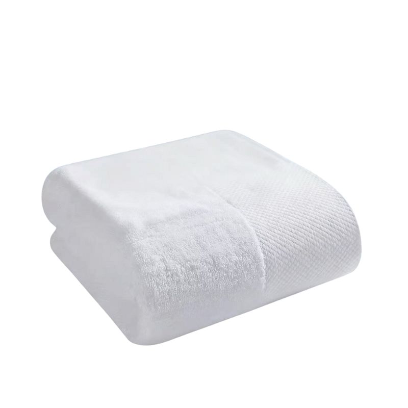 GENERICO - Toalla Extra Grande 100% Algodón Blanco Liso 150x75cm