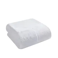 GENERICO - Toalla Extra Grande 100% Algodón Blanco Liso 150x75cm