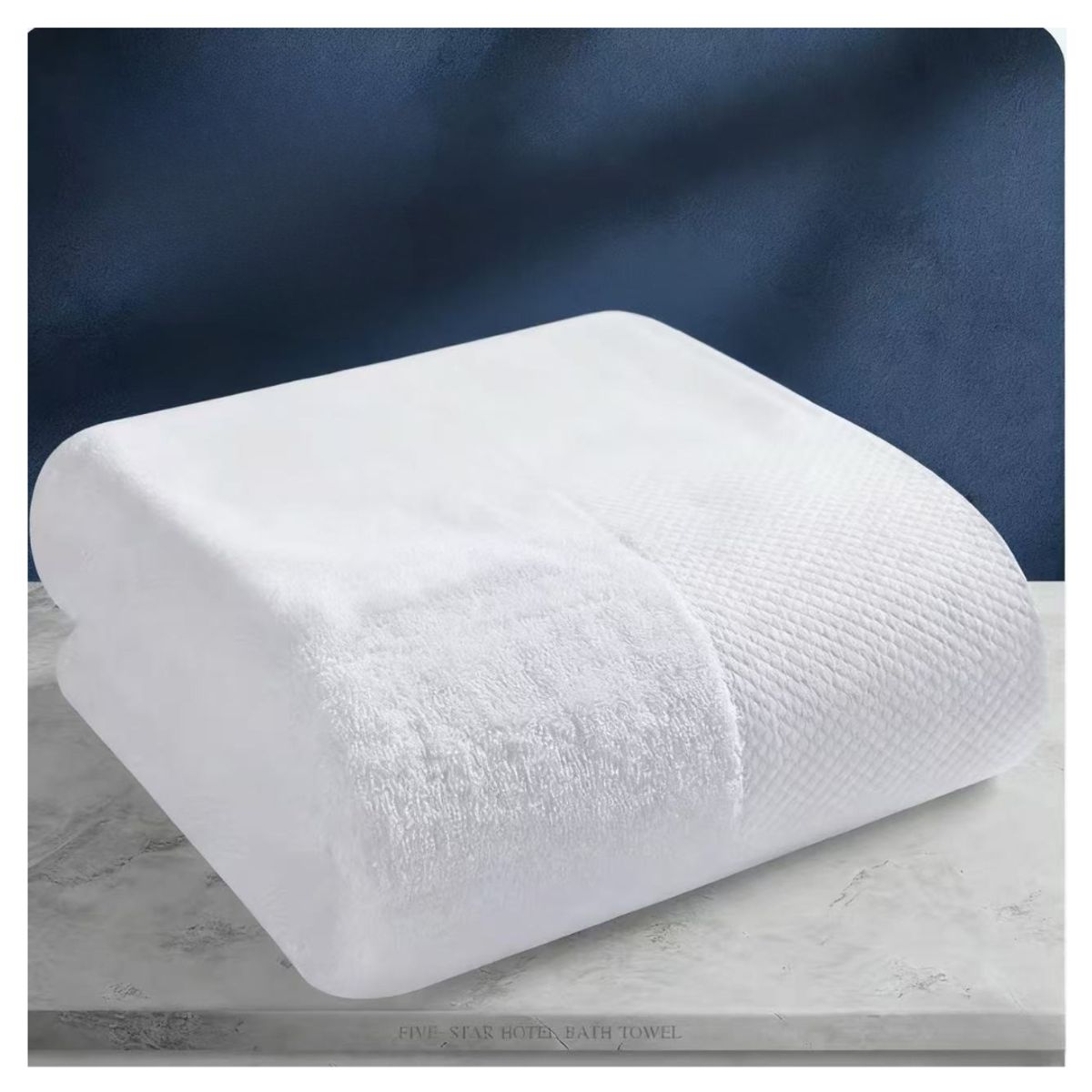 GENERICO - Toalla Extra Grande 100% Algodón Blanco Liso 150x75cm