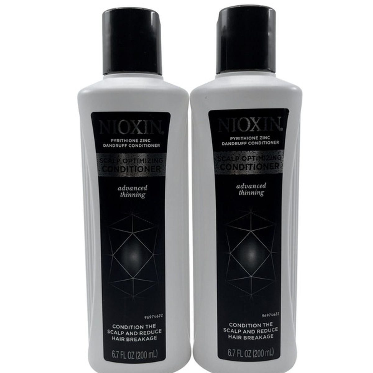 NIOXIN - Nioxin Acondicionador Avanzado con Zinc Piritiona para Caspa y Cabello Fino 198 ml 2 unidades