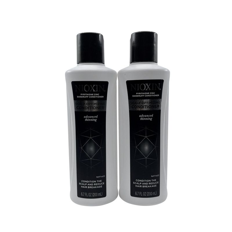 NIOXIN - Nioxin Acondicionador Avanzado con Zinc Piritiona para Caspa y Cabello Fino 198 ml 2 unidades