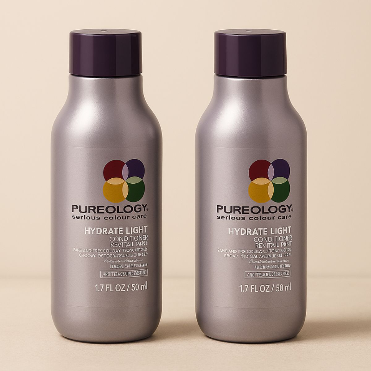 PUREOLOGY - Acondicionador Hidratante Ligero para Cabello Seco y Fino Tratado con Color 50 ml SET 2