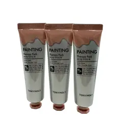 TONYMOLY - Mascarilla Terapia de Pintura Color Rosa Gel Arcilla SOS 85 ml Set de 3