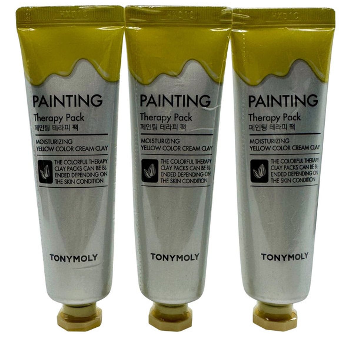 TONYMOLY - TonyMoly Mascarilla de Arcilla Hidratante Painting Therapy Pack Color Amarillo 85 ml Set de 3