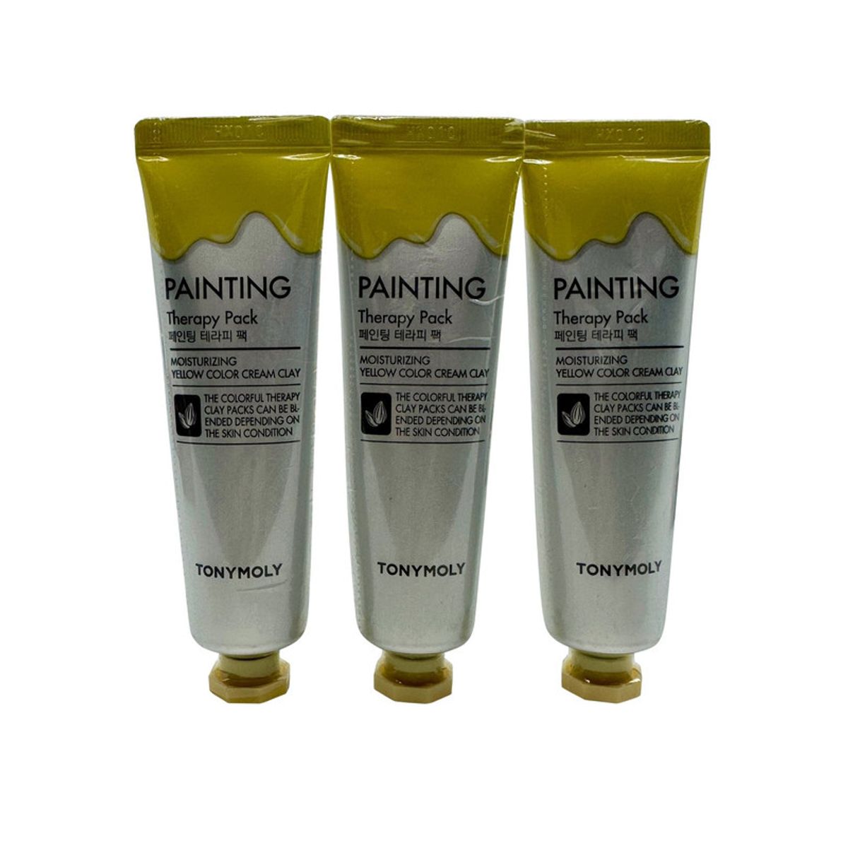 TONYMOLY - TonyMoly Mascarilla de Arcilla Hidratante Painting Therapy Pack Color Amarillo 85 ml Set de 3