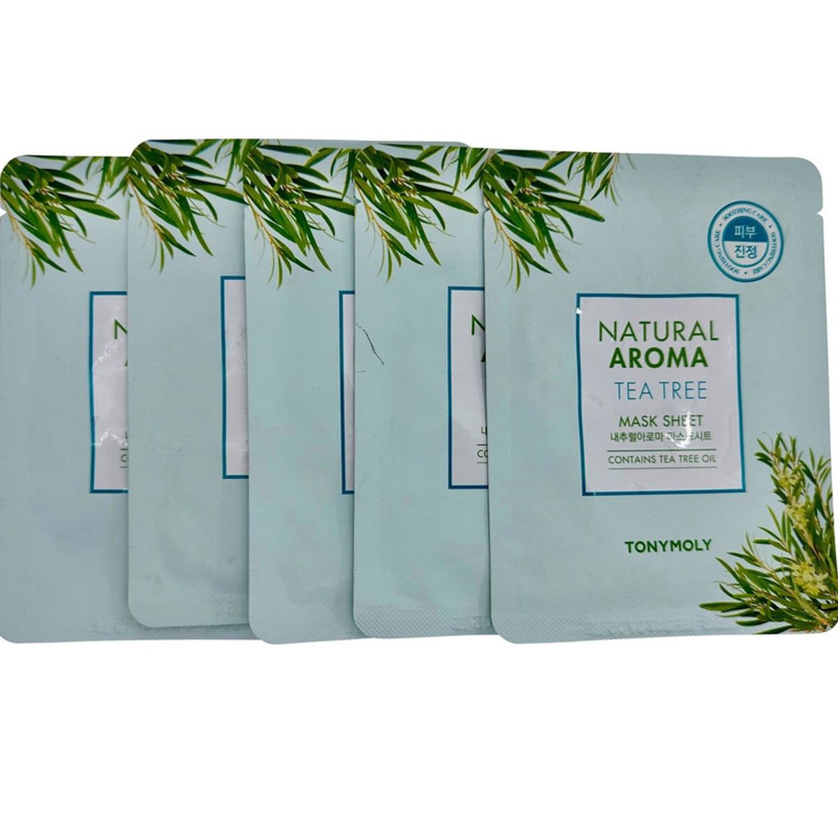 TONYMOLY - TonyMoly Mascarilla de Té Verde Natural Aroma Set de 5 Unidades