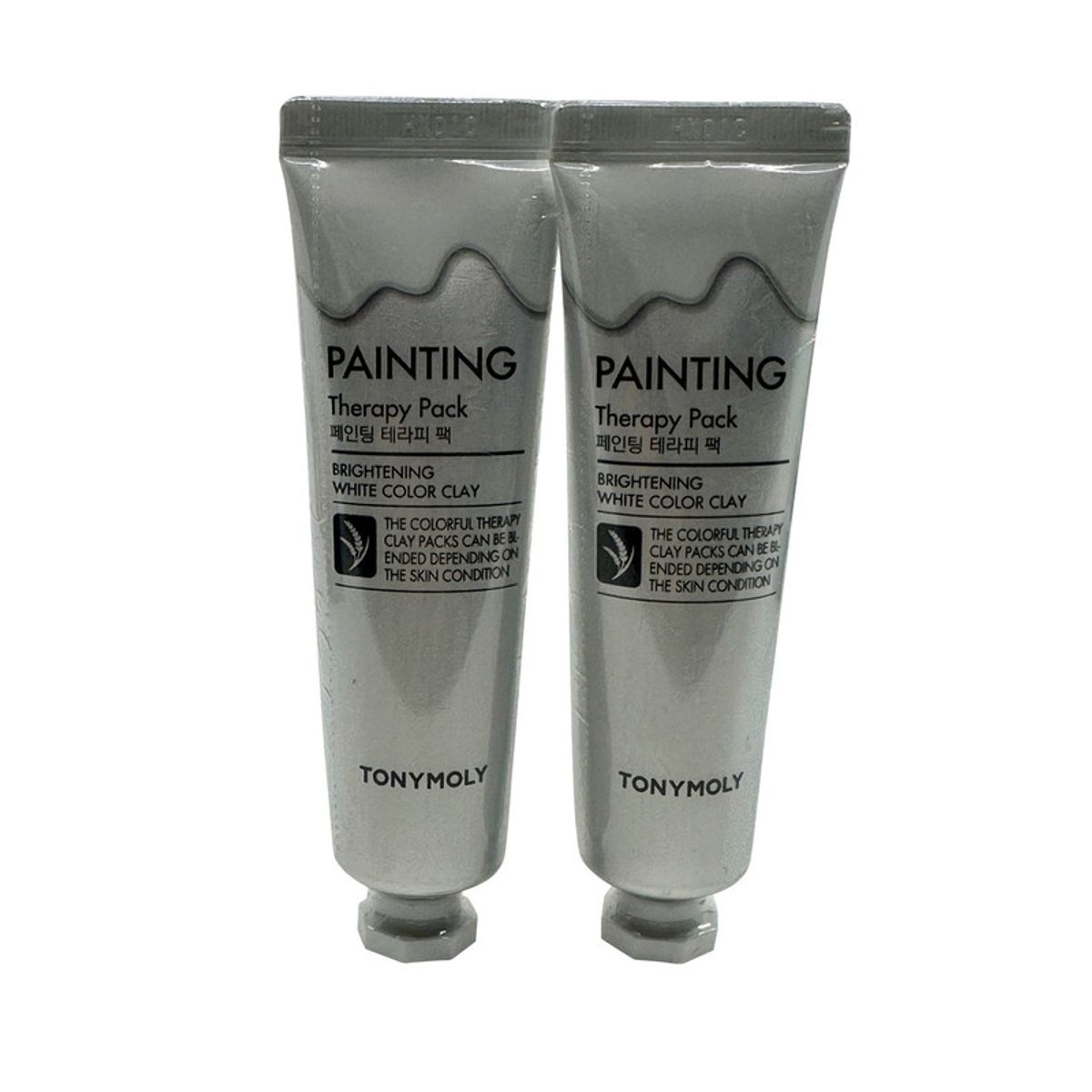 TONYMOLY - TonyMoly Mascarilla Terapia de Pintura Color Blanco Gel Arcilla Iluminadora 30 ml Set de 2