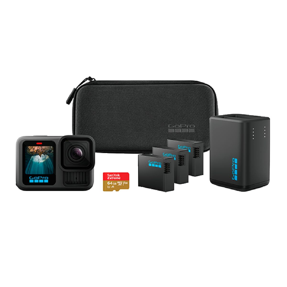 GOPRO - Cámara GoPro HERO 13 Black Extended Power Bundle