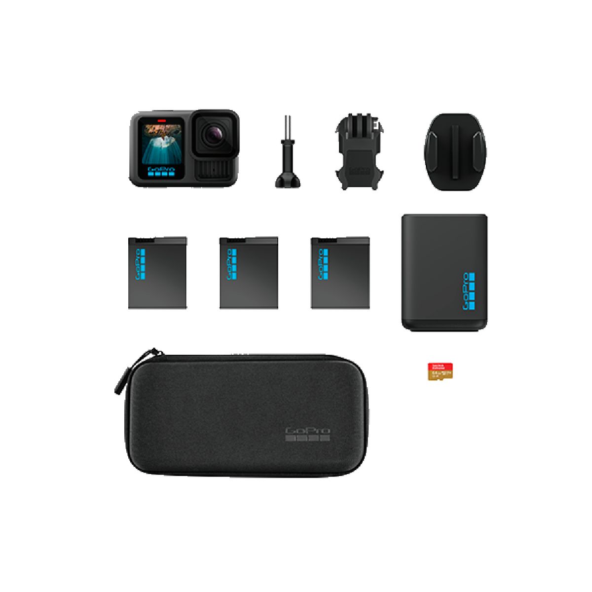 GOPRO - Cámara GoPro HERO 13 Black Extended Power Bundle