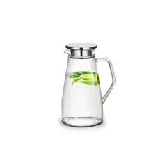 LUGANO - Jarro Vidrio Borosilicato 1,7lt con Tapa de Acero